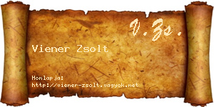 Viener Zsolt névjegykártya